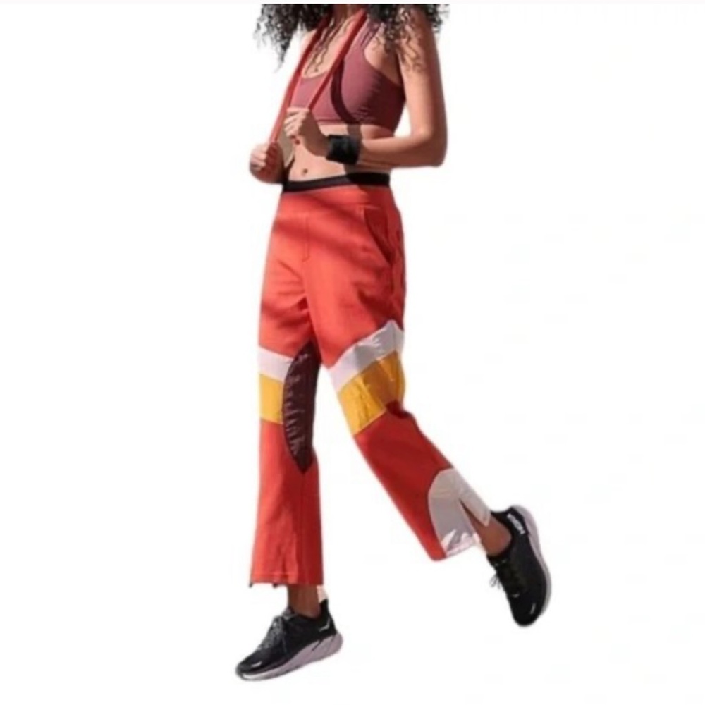 Free people movement contrast side zipper sweatpants